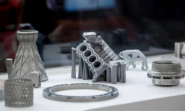 Sản phẩm in được tạo thành từ vật liệu in 3D kim loại